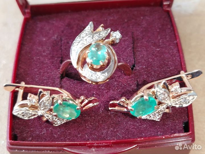 Серьги с кольцом
