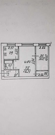 2-к. квартира, 44 м², 1/4 эт.