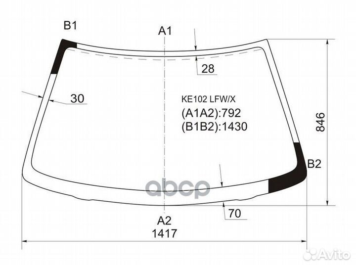 Стекло лобовое toyota corolla levin/sprinter TR