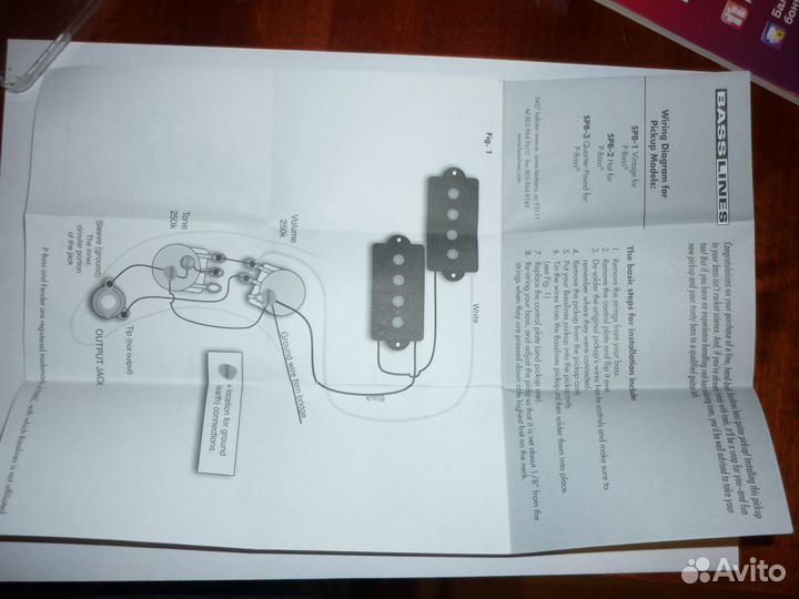 Звукосниматель для бас гитары Seymour Duncan SPB-2