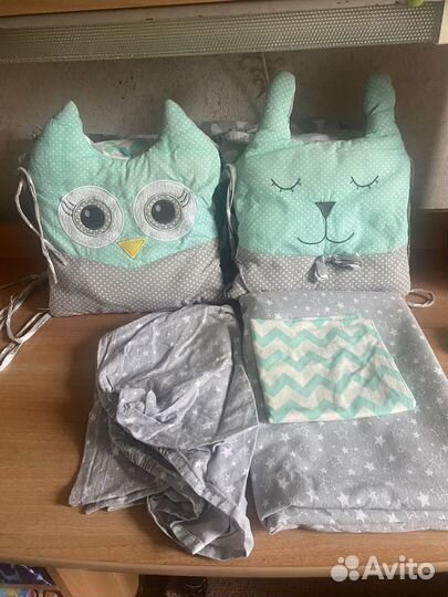 Бортики-подушки в детскую кроватку