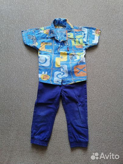 Комплект для мальчика (рубашка+брюки) р.92-98