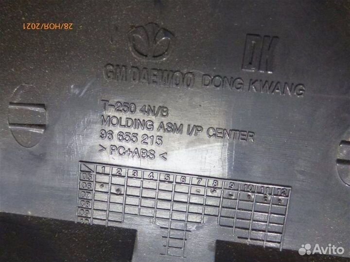 Дефлектор воздушный Chevrolet Aveo T250 B12D1 2008