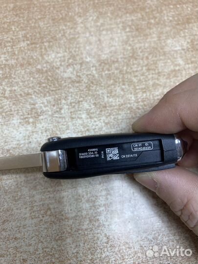 Корпус выкидного ключа citroen