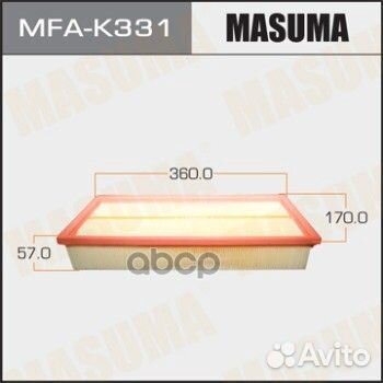 Фильтр воздушный Masuma MFA-K331 Masuma