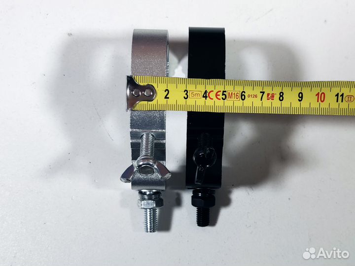 Струбцины для света простые: черные/серебро