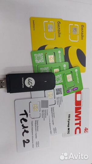 USB модем 4G с раздачей Wi-Fi +карта