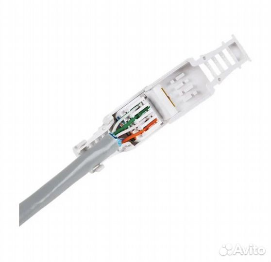 Коннектор ждек штекер RJ-45 (8p8c) быстрозажимной