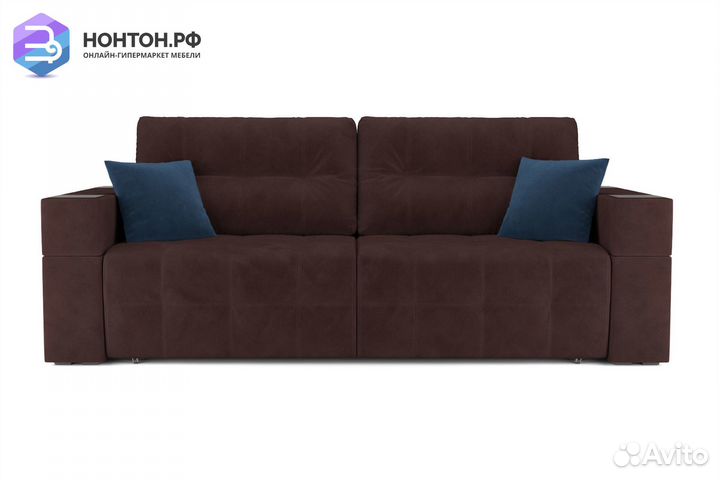 Диван еврокнижка Венеция коричневый