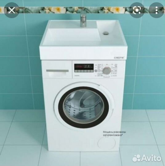 Раковина в ванную на стиральную машину