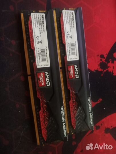 Оперативная память ddr4 16gb 2x8 Gb AMD Radeon R7