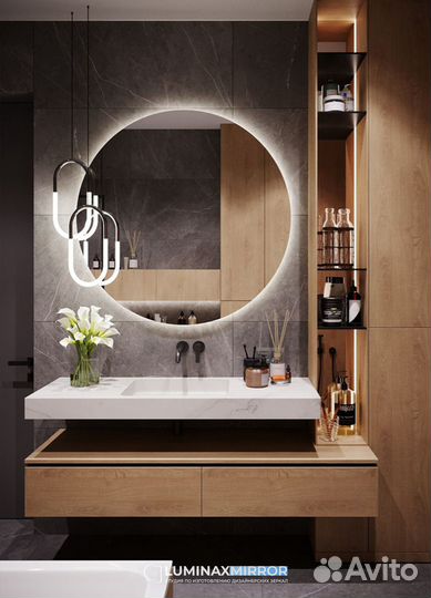 Круглое зеркало с подсветкой