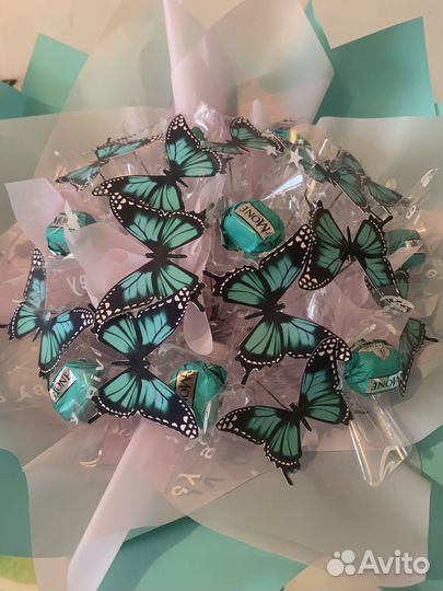 Готовый букет из бабочек