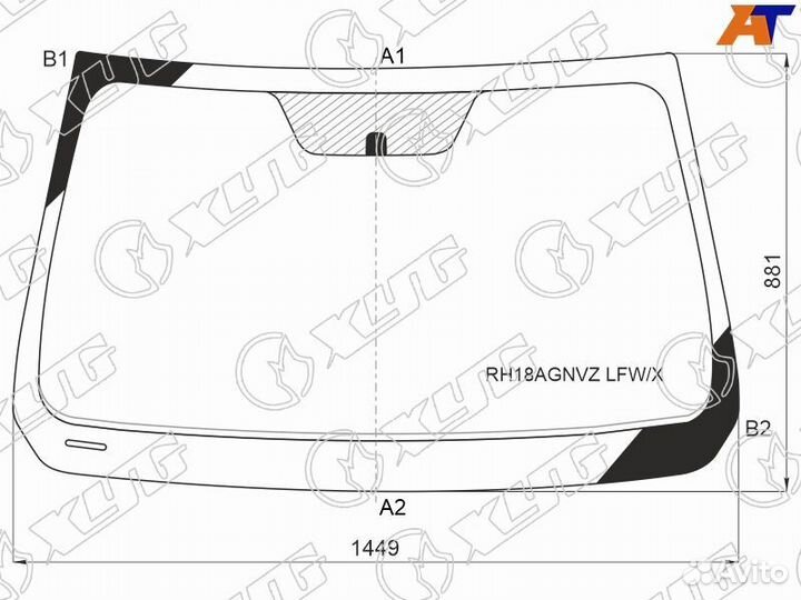 Лобовое стекло на Geely Atlas 2016г