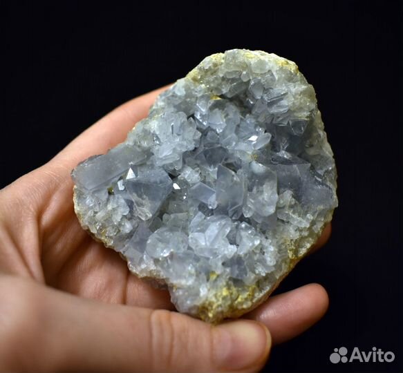 Целестин. Кристалл. Минерал. Друза