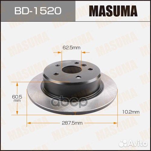 Диск тормозной BD1520 Masuma