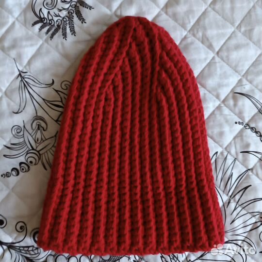Шапка вязаная бини женская