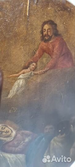 Храмовая Икона.Овал.'Успение Богородицы 