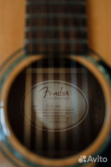 Гитара аккустическая Fender