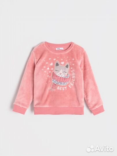 Свитшот велюровый/ плюшевая толстовка 1шт