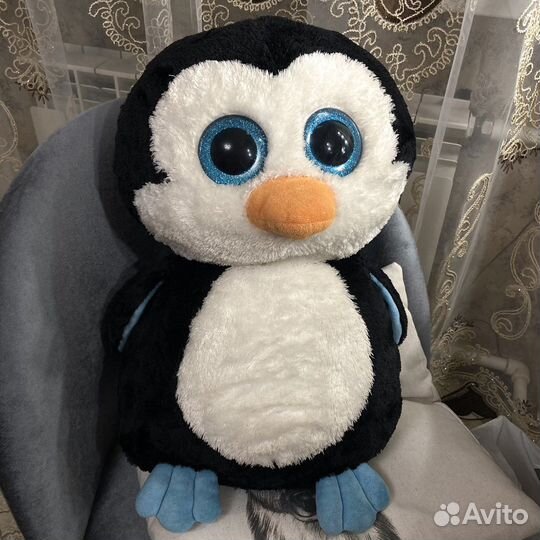 Игрушка пучеглазик пингвин TY