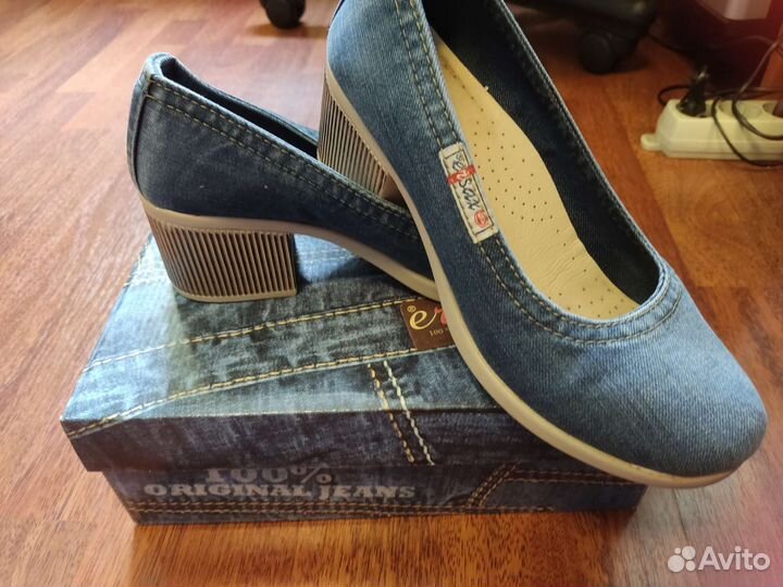 Джинсовые туфли