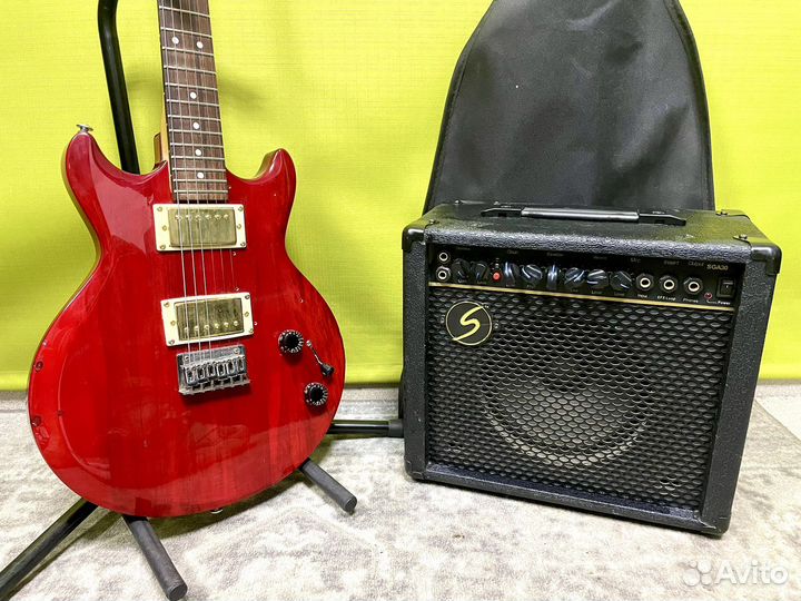 Электрогитара Ibanez с комбиком