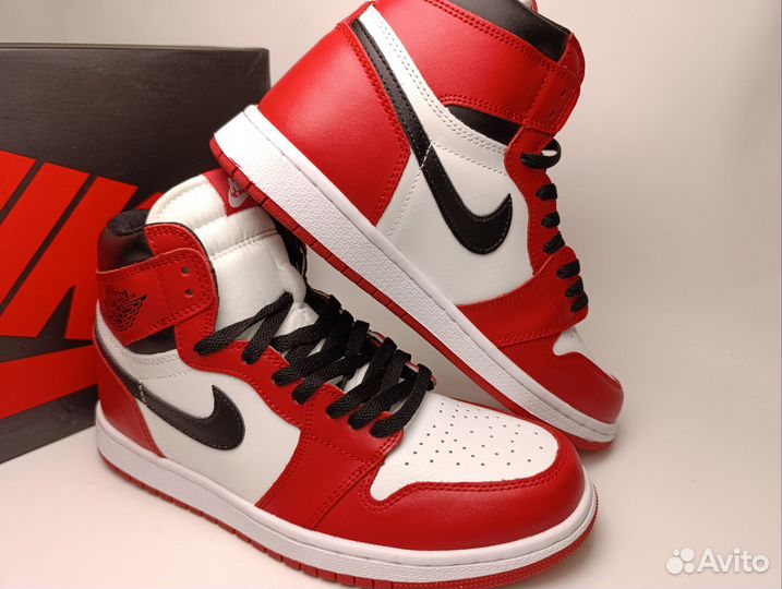 Nike AIR jordan 1 retro красно-белые