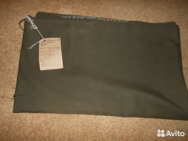 Шерстяная военная костюмная ткань