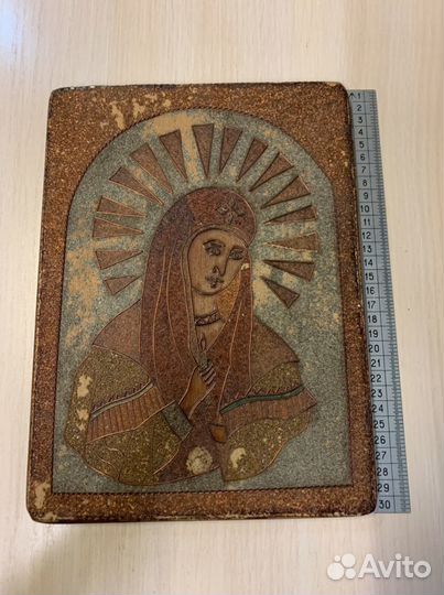 Икона пано редкость (медная стружка)
