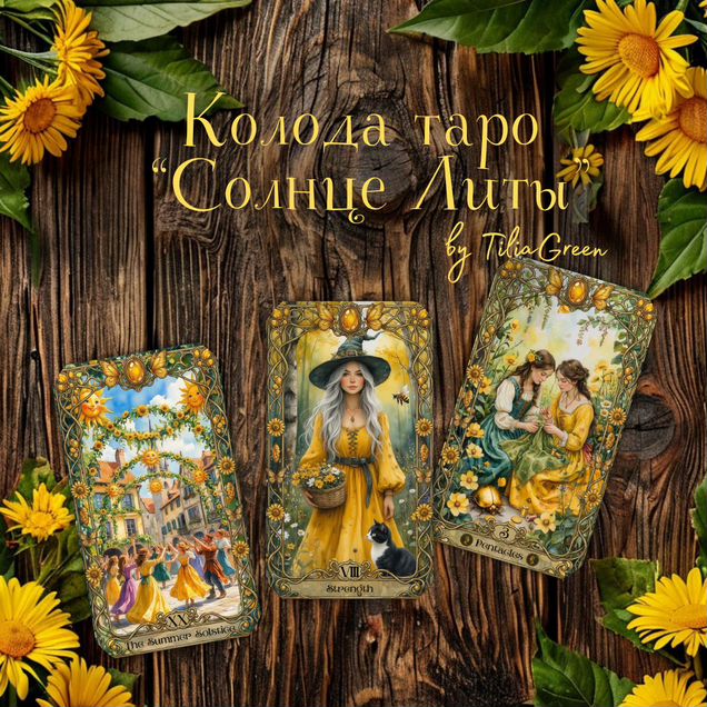 Карты таро "Солнце Литы" 78+1 карты