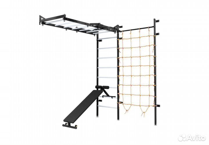 Шведская стенка с рукоходом SPR 3233V черная