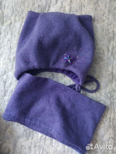 Комплект демисезонный Журавлик, шапка+снуд