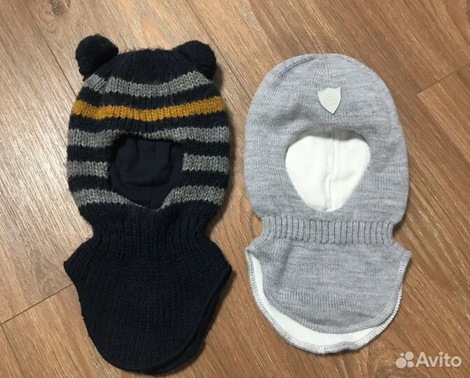 Шапка демисезонная, шапка- шлем 46-48 осень