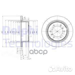 Диск тормозной BG3105 Delphi