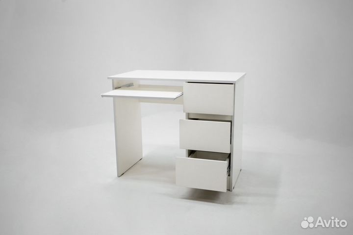 Стол письменный Охта 900 правый (белый)