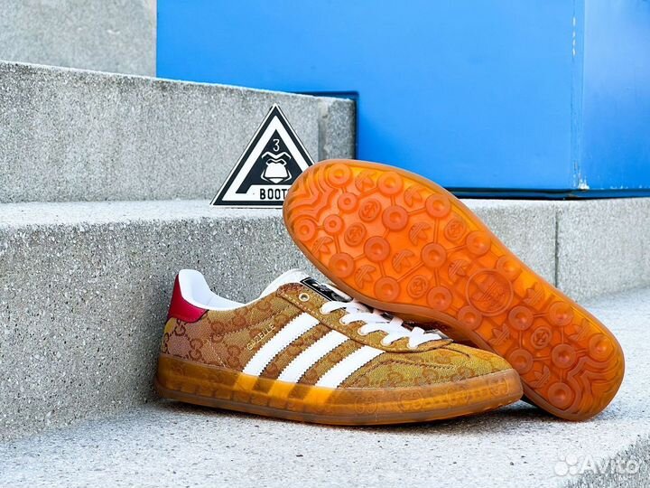 Adidas Gazelle Gucci Original GG Beige Brown