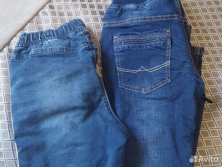 Джинсы 128 теплые