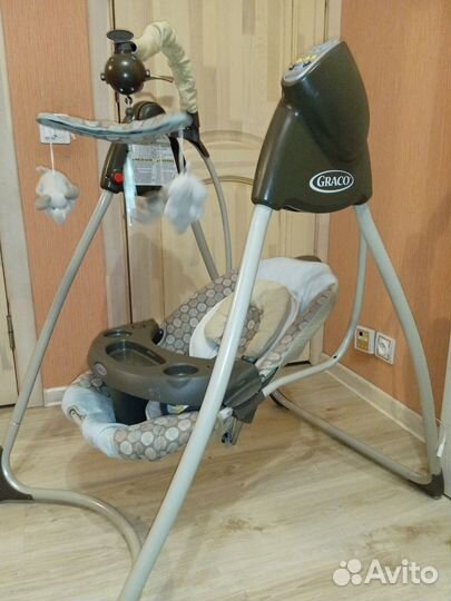 Детская качель качелька со столиком