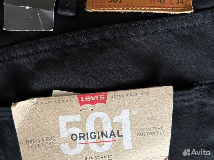 Джинсы levis 501 w42 34