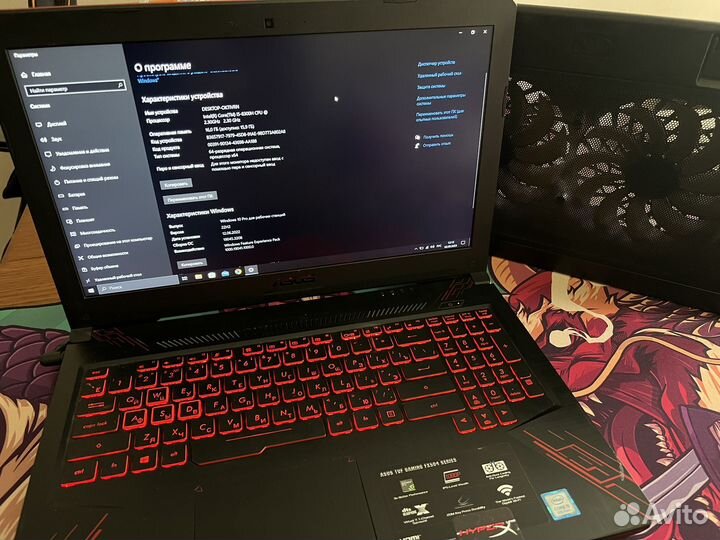 Игровой ноутбук asus FX504