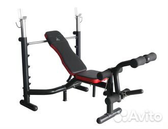 Силовая скамья со стойками под штангу DFC D310