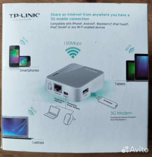 Портативный Wi-Fi роутер TP-link TL-MR3020