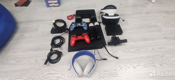 Полный комплект PS4 PRO, PS VR, PS move, PS4 игры
