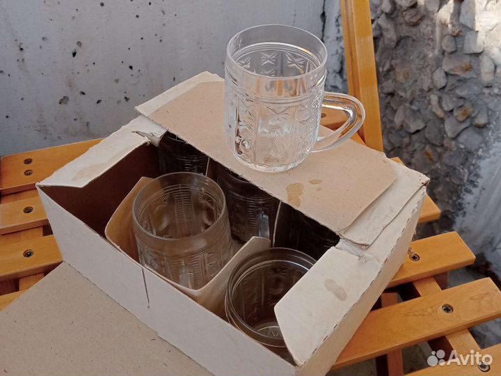 Хрустальные кружки СССР 6 штук