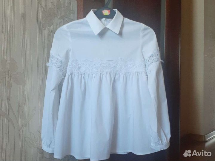 Школьная блузка белая