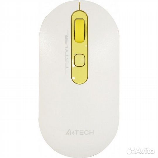 Мышь A4Tech Fstyler FG20 Daisy белый/желтый оптиче