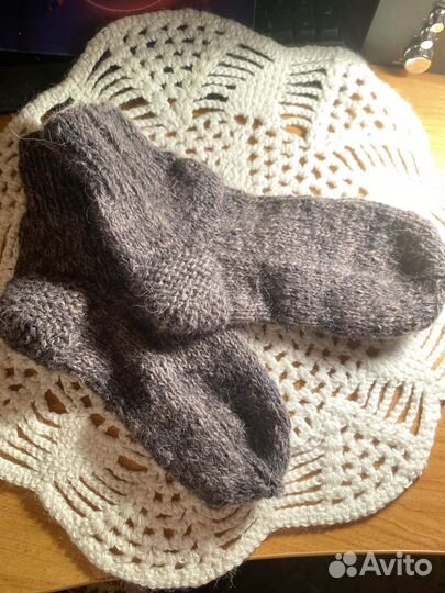 Носки вязаные ручной работы шерстяные