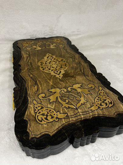 Нарды ручной работы со стеклянным игровым полем