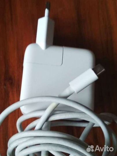 Зарядное устройство type-c 30вт для macbook+кабель